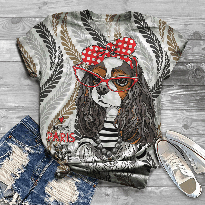 Women's T-Shirt Short Sleeve T-shirts For Women O-neck Cute Animals Funny Puppy Pattern Fresh Summer Tees Simple Trend Tops Oversize Clothes 230410, A01-xt03289
Women's T-Shirt Short Sleeve T-shirts For Women O-neck Cute Animals Funny Puppy Pattern Fresh Summer Tees Simple Trend Tops Oversize Clothes 230410, A01-xt03289
