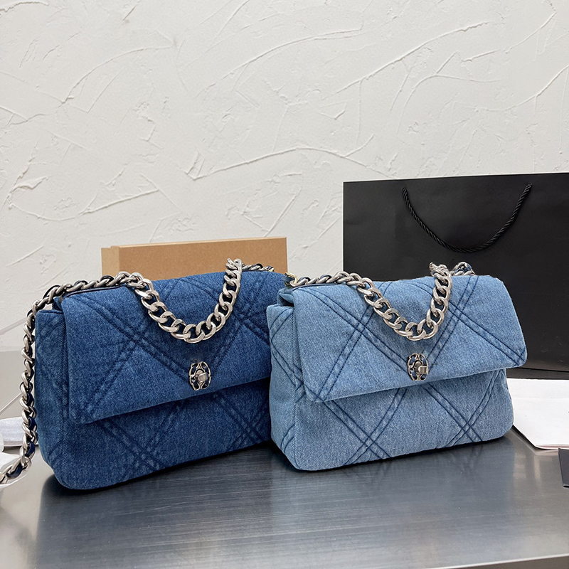 19 Handbag Flap Blue Denim Bag Gold Silver Tone Ruthenium Finish Metal Thick Chain Gabrielle Classic Quilted 26CM, 5a 25cm blue denim #1
19 Handbag Flap Blue Denim Bag Gold Silver Tone Ruthenium Finish Metal Thick Chain Gabrielle Classic Quilted 26CM, 5a 25cm blue denim #1