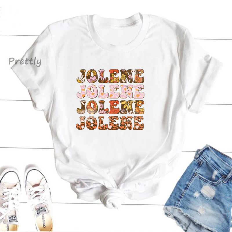 Mens TShirts Jolene Dolly Party Tshirt Leopard Flower Print Retro Casual Short Sleeve Summer Womens 230410