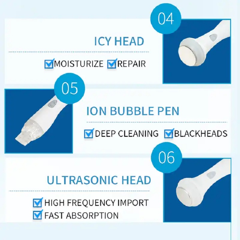 Newest Facial Machine Skin Scrubber Ice Blue Plus Magic Mirror Skin Analyzer Face Lifting Skin Analysis Oxygen Jet Peel