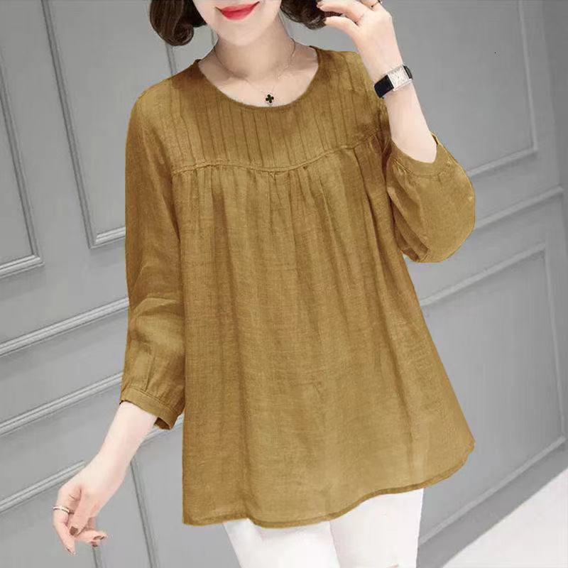 Women's Blouses Shirts Tunics Women Elegant Blouses Cotton Linen Shirts 34 Sleeve Summer Blouses Casual Ladies Tops Clothing 230410, Pink
Women's Blouses Shirts Tunics Women Elegant Blouses Cotton Linen Shirts 34 Sleeve Summer Blouses Casual Ladies Tops Clothing 230410, Pink