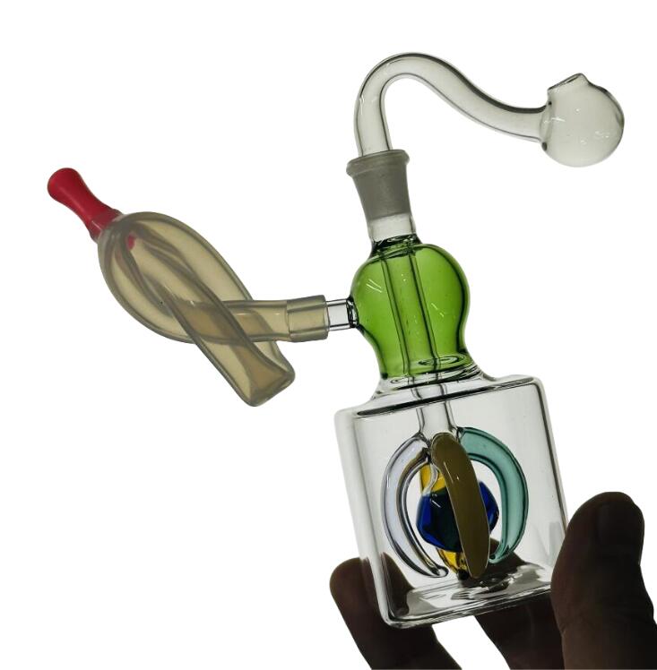 Oil Burner Pipe Thick Nail bubbler Bong small burners pipes hookahs rg Hot Popular mini heady beaker Bongs wax