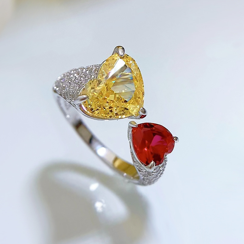 Queen Heart Topaz Diamond Ring 100% Real 925 sterling silver Party Wedding band Rings for Women Bridal Promise Jewelry Gift
Queen Heart Topaz Diamond Ring 100% Real 925 sterling silver Party Wedding band Rings for Women Bridal Promise Jewelry Gift