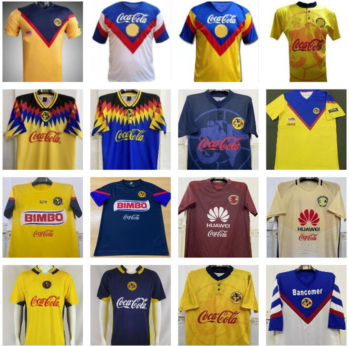 2004 2005 2006 98 99 2013 Retro Club America soccer jerseys 1995 1996 04 05 06 C.BLANCO vintage classic football shirt