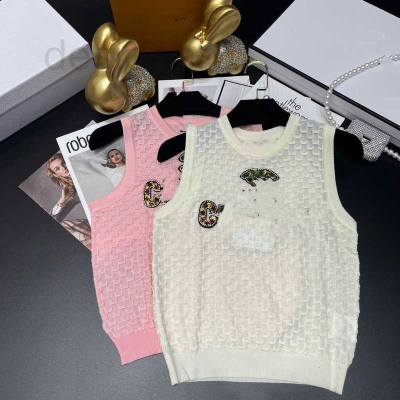 Women' Tanks & Camis designer Heavy Industry Diamond Letter chic 2023SS Spring/Summer Round Neck Knitted Short Sleeve Two Colors Available BQ8S, White3
Women' Tanks & Camis designer Heavy Industry Diamond Letter chic 2023SS Spring/Summer Round Neck Knitted Short Sleeve Two Colors Available BQ8S, White3