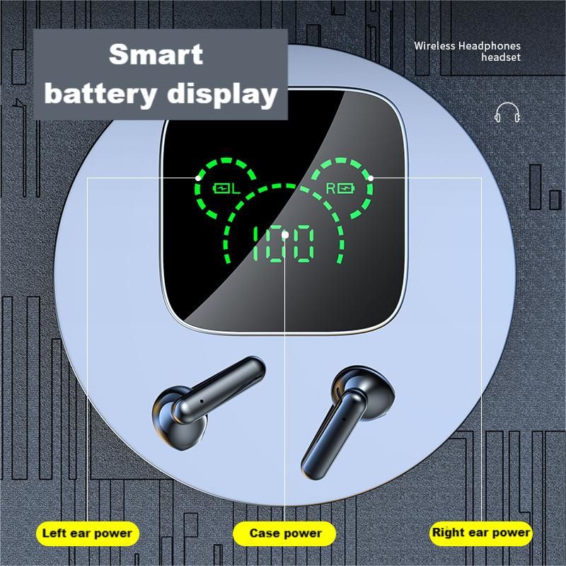 Sport Earphone In-Ear Earphone K60 Model TWS Bluetooth headphone Wireless Earphone Two Earbuds with built-in Microphone LED display high Quality Headp