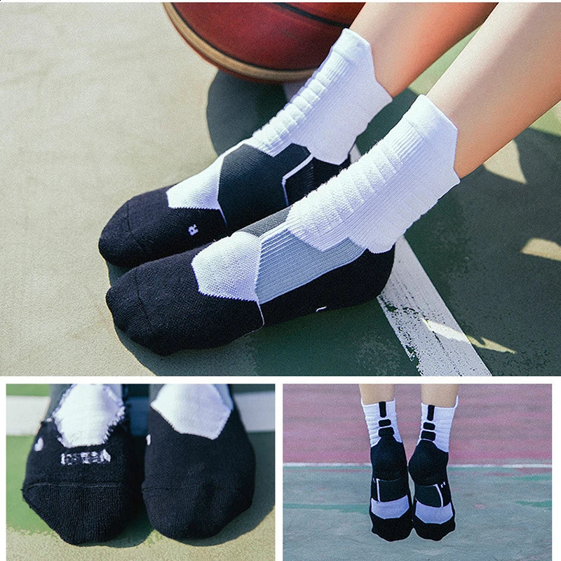 Sports Socks Brothock Professional deodorant basketball socks quick drying thick custom elite breathable sports socks towel bottom stockings 231109