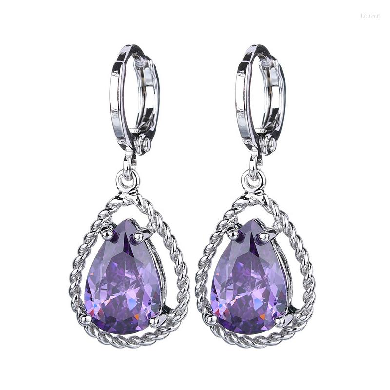 Dangle Earrings Trendy 925 Silver Jewelry With Zircon Gemstone Water Drop Shape Accessories For Women Wedding Party Gift
Dangle Earrings Trendy 925 Silver Jewelry With Zircon Gemstone Water Drop Shape Accessories For Women Wedding Party Gift