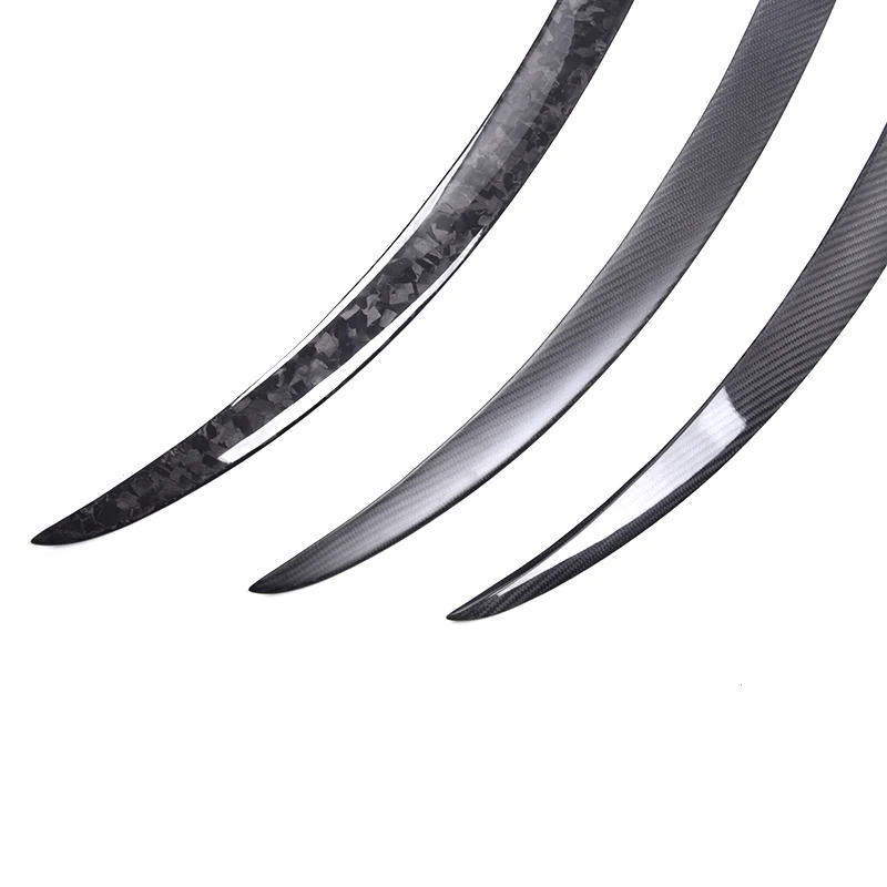 For Tesla Model 3 Model Y 2017-2023 True Carbon Fiber Rear Spoiler, Rear Fins, Exterior Accessories