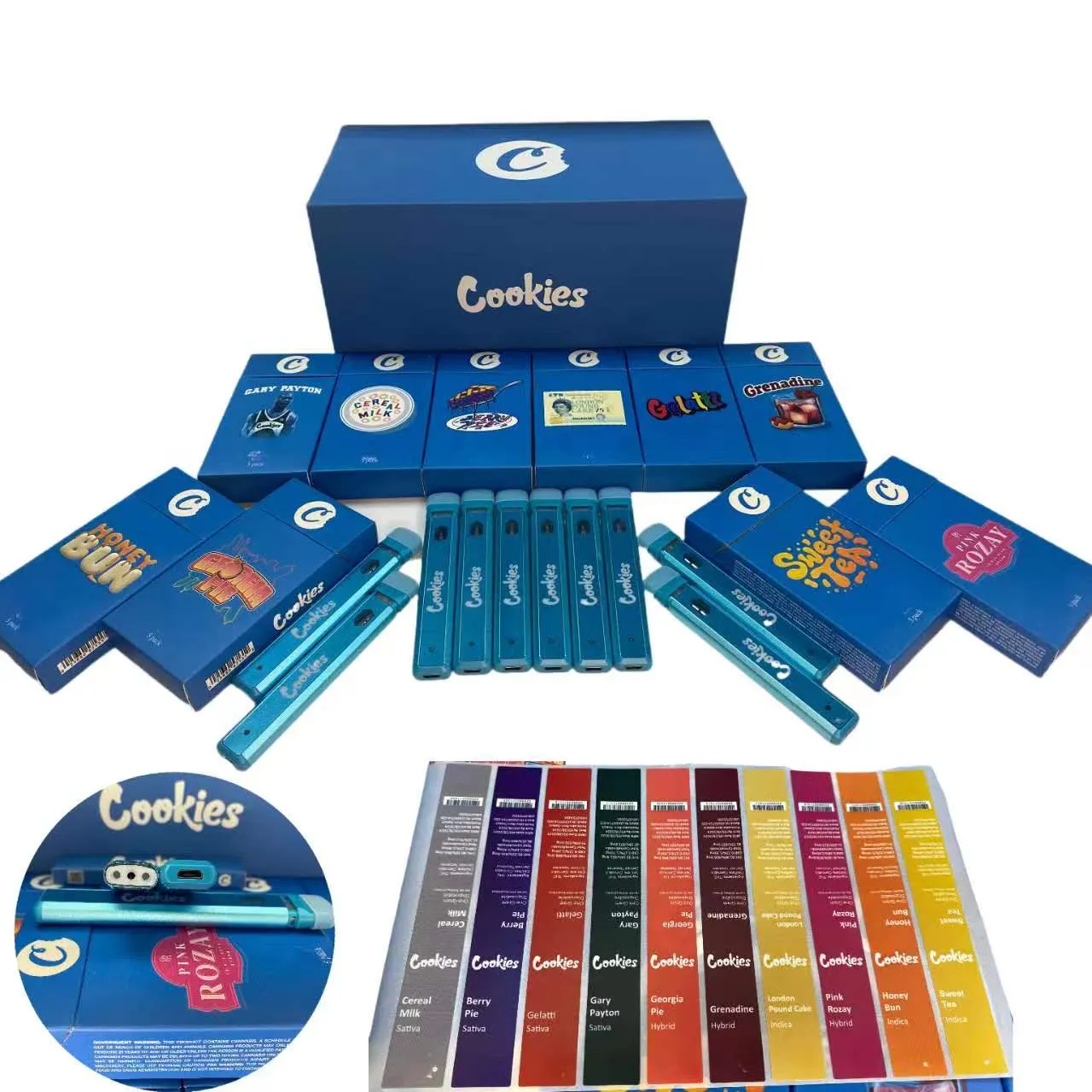 NEW Cookies Disposable Vape Pens 1.0ML Ceramic Coil Pod empty 280Mah Rechargeable Battery e cigs Vapor
NEW Cookies Disposable Vape Pens 1.0ML Ceramic Coil Pod empty 280Mah Rechargeable Battery e cigs Vapor
