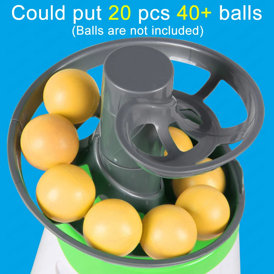 Table Tennis Sets Up-graded Portable Table Tennis Ball Pitcher Dual Power Supply Version Ping Pong Ball Robot Pitching Machine For Trainers 231109