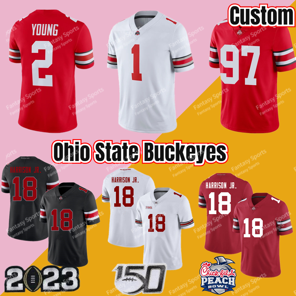2023 Peach Bowl Ohio State Buckeyes Football Jersey NCAA College OSU C.J. Stroud Henderson Jaxon Smith-Njigba 18 Marvin Harrison Jr. Williams Egbuka 44 Tuimoloau Rose, White+2023 patch
2023 Peach Bowl Ohio State Buckeyes Football Jersey NCAA College OSU C.J. Stroud Henderson Jaxon Smith-Njigba 18 Marvin Harrison Jr. Williams Egbuka 44 Tuimoloau Rose, White+2023 patch