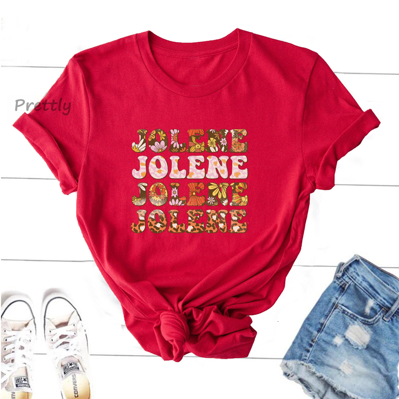 Mens TShirts Jolene Dolly Party Tshirt Leopard Flower Print Retro Casual Short Sleeve Summer Womens 230410