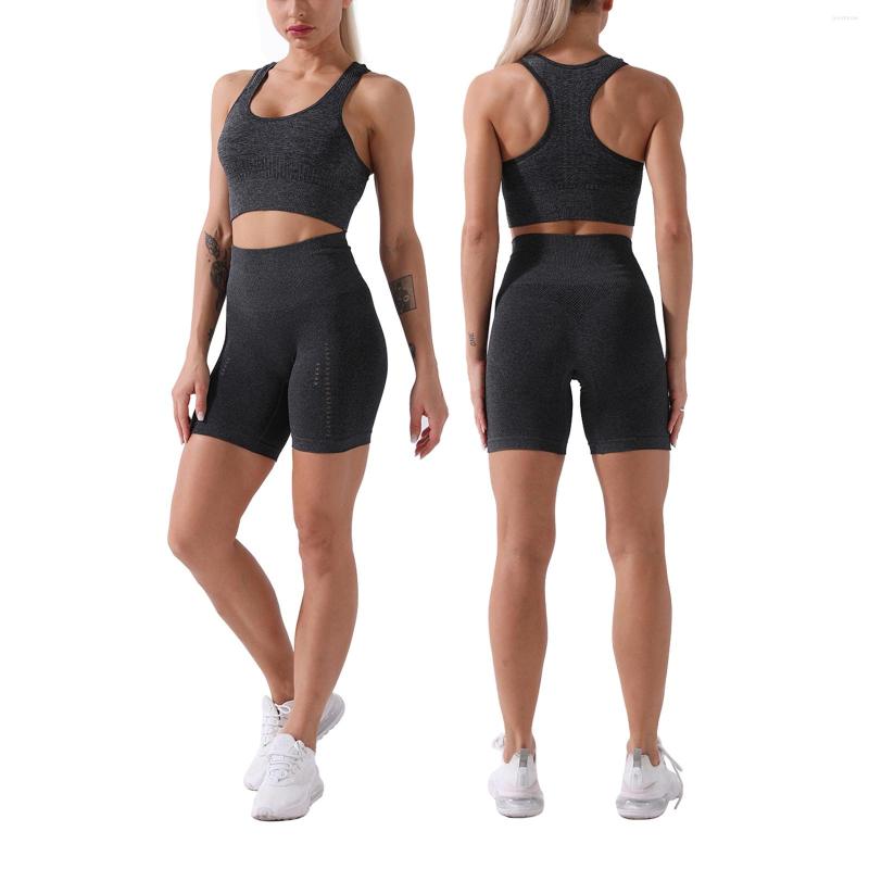 Women' Tracksuits Hirigin Yoga Sportswear Two Piece Set Seamless Solid Color Bodybuilding Elastic Suit With Chest Pads For, Black
Women' Tracksuits Hirigin Yoga Sportswear Two Piece Set Seamless Solid Color Bodybuilding Elastic Suit With Chest Pads For, Black