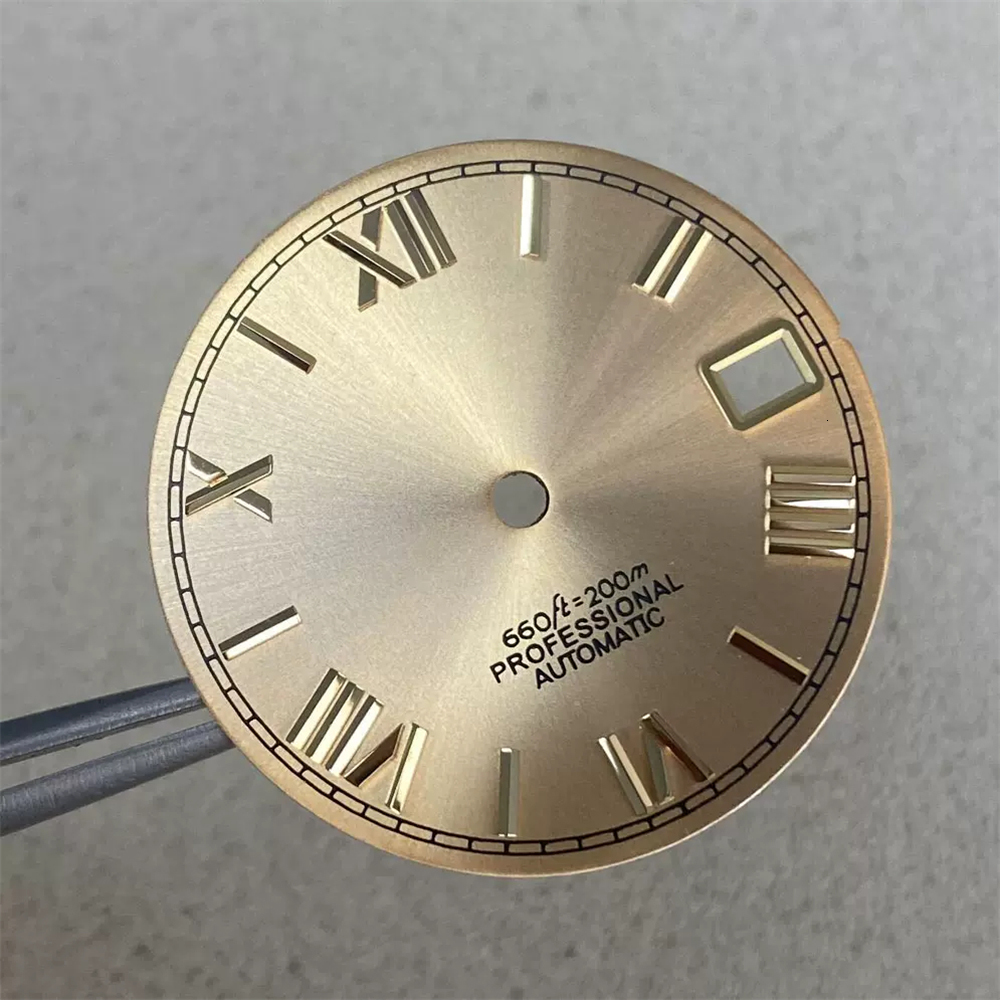 Repair Tools Kits 10 Styles 28 5mm No Luminous Roman Numeral Watch Dial for NH35 NH36 Movement 230410