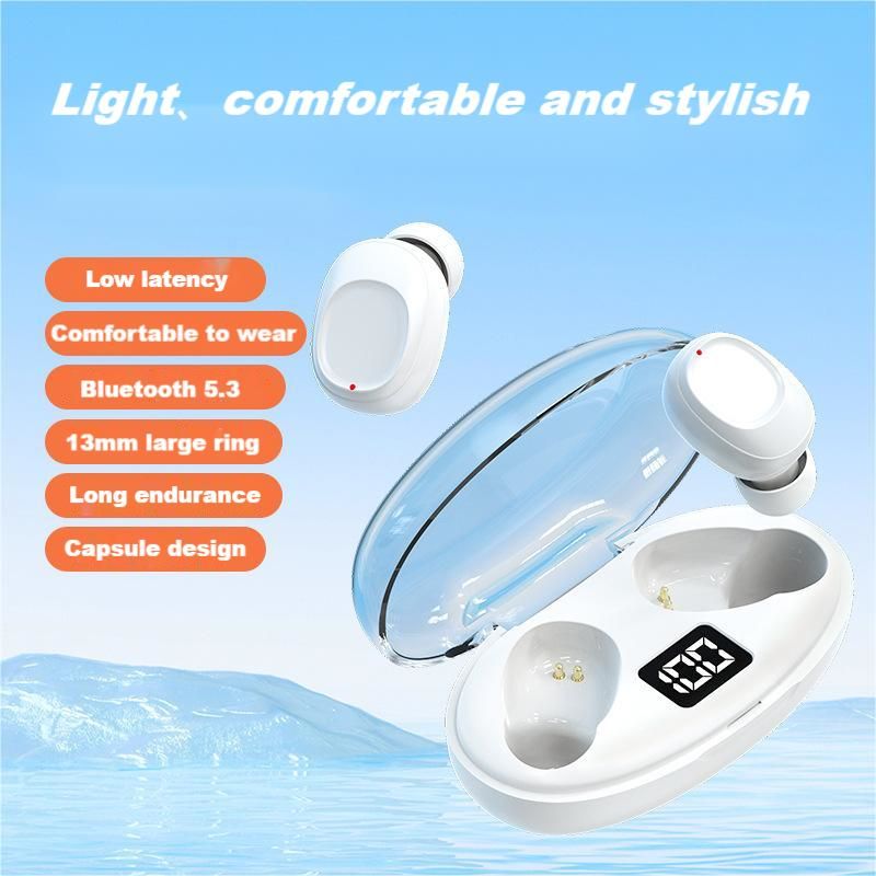 Wireless Earphone Sport Earphone TWS Bluetooth headphone In-Ear Earphone K50 Model Two Earbuds with built-in Microphone LED display high Quality Headp