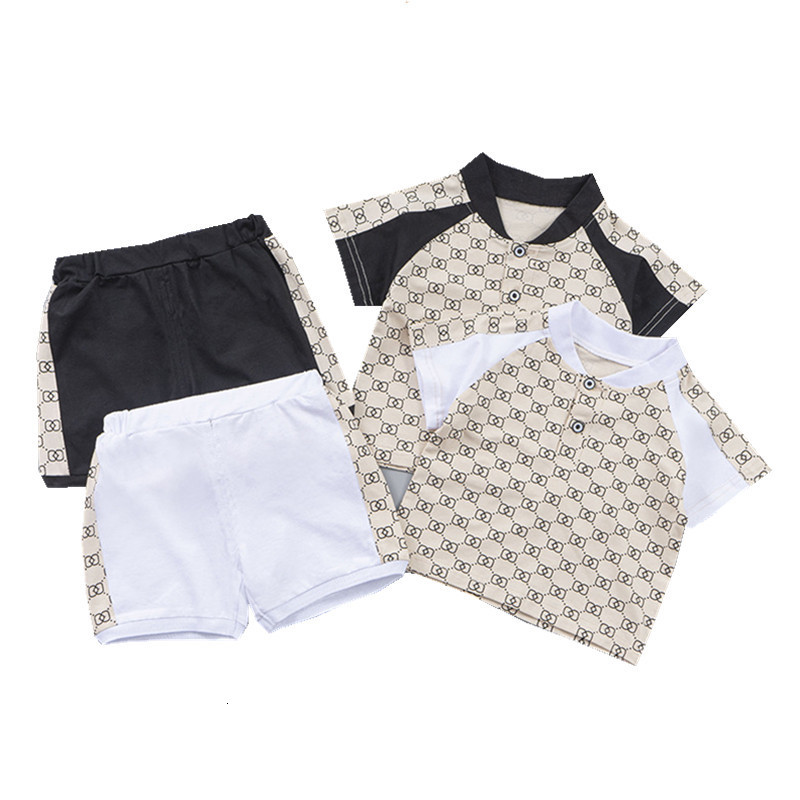 s Boys' Track and Field Suit Summer 1 2 3 4 5 Year Children's Casual Cotton T-shirt Shorts 2 Piece Children's Sportswear Set 230410