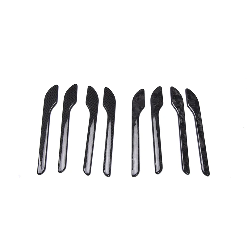 For Tesla Model3 Model Y Real Carbon Fiber Styling Premium Durable Accessories 2017-2023 Car Door Handle Cover Protector Sticker