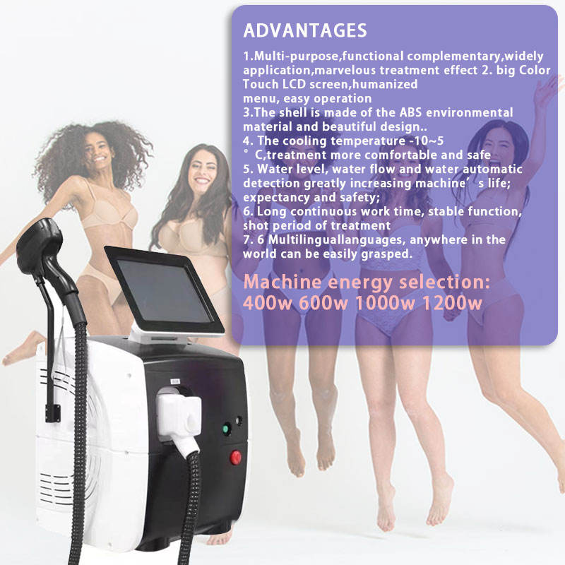 2024 New style portable Hair Removal 808nm diode laser easy to operation diodo laser 755 808 1024 triple wavelength machine for commercial CE Approved
