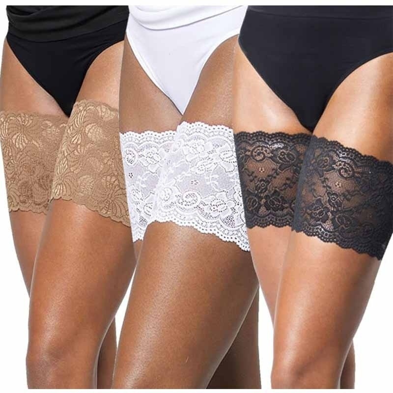 Bridal Garters Non Slip silicone sock cover elastic lace friction thigh anti friction invisible silk, Black
Bridal Garters Non Slip silicone sock cover elastic lace friction thigh anti friction invisible silk, Black