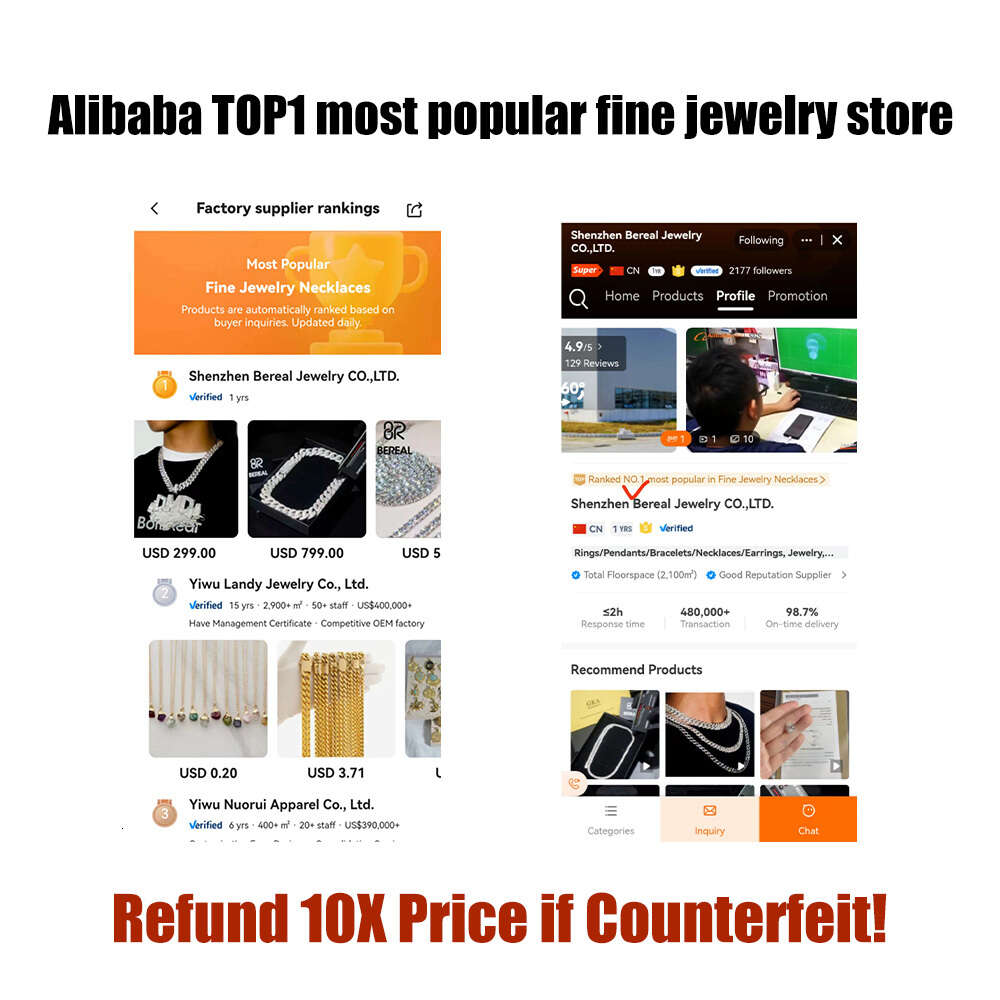 Hot sale Real 10K 14K solid gold lab grown dia tennis chain 3mm 4mm 5mm necklace bracelet men and women fine jewelry
