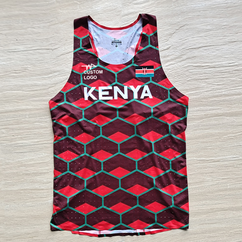 Men's Tank Tops UGANDA Stripes Man Fast Running Net Breathable Vest Speed Professional Athlete Track Field Singlet Customizable 230410