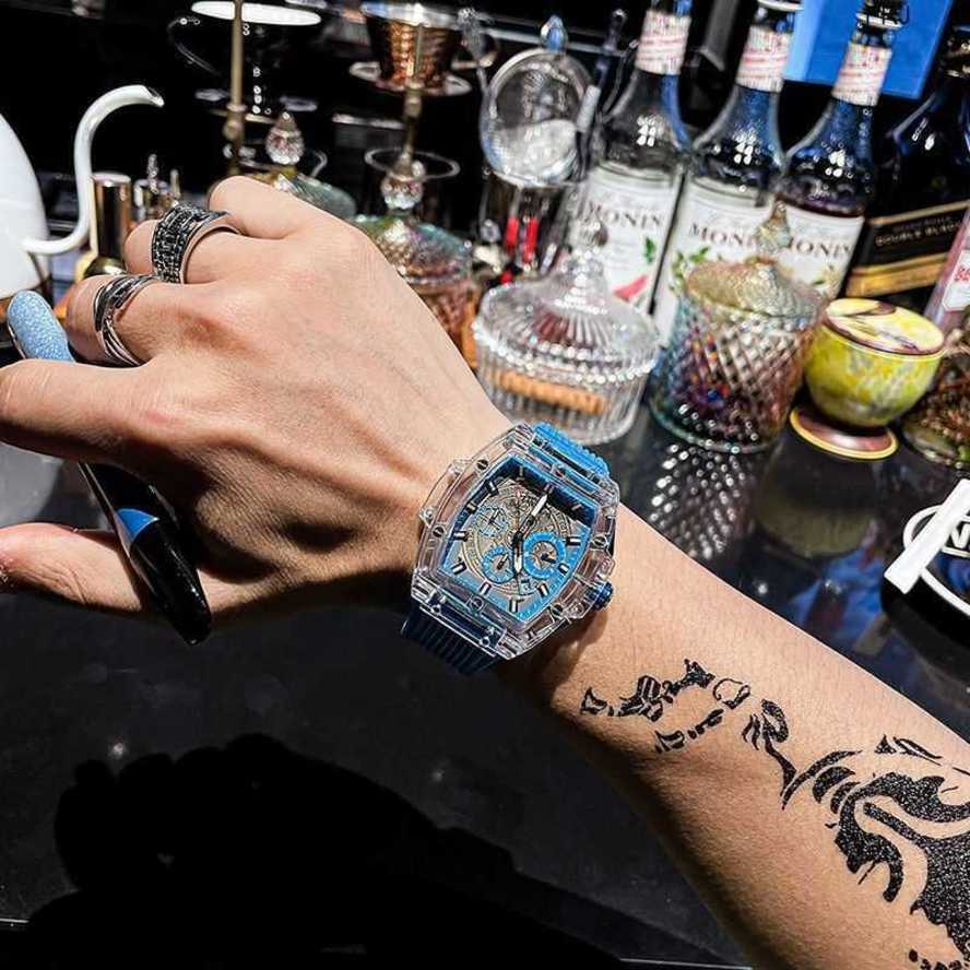 Designer Watches Richads Milles the New Richads Nightlight De Transparent Miller Water Ghost Multifunctional Mens and Womens Watch Is Simple Small Luxury in the For, Black
Designer Watches Richads Milles the New Richads Nightlight De Transparent Miller Water Ghost Multifunctional Mens and Womens Watch Is Simple Small Luxury in the For, Black