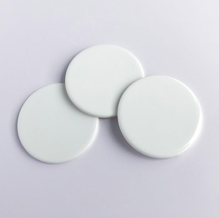Sublimation Ceramics Fridge Magnets Round Square Shape Blank Heat Transfer Refrigerator Magnet Stickers SN6874