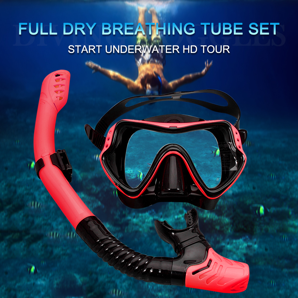 Diving Masks Professional Snorkel Diving Mask and Snorkels Goggles Glasses Diving Swimming Breath Tube Set Snorkel Mask Swimming Equipment 230410