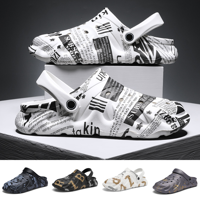 Sandals Men's Trendy Graffiti Shoes Selling Summer Beach Designer Outdoor Clogs for Men Zapatillas De Hombre 230410, 235-2 black
Sandals Men's Trendy Graffiti Shoes Selling Summer Beach Designer Outdoor Clogs for Men Zapatillas De Hombre 230410, 235-2 black