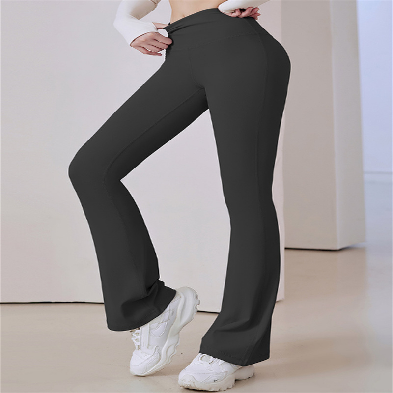 Yoga leggings summer women's bell-bottom pants high waist tight abdominal compression to show figure sports yoga pants Yoga Outfit