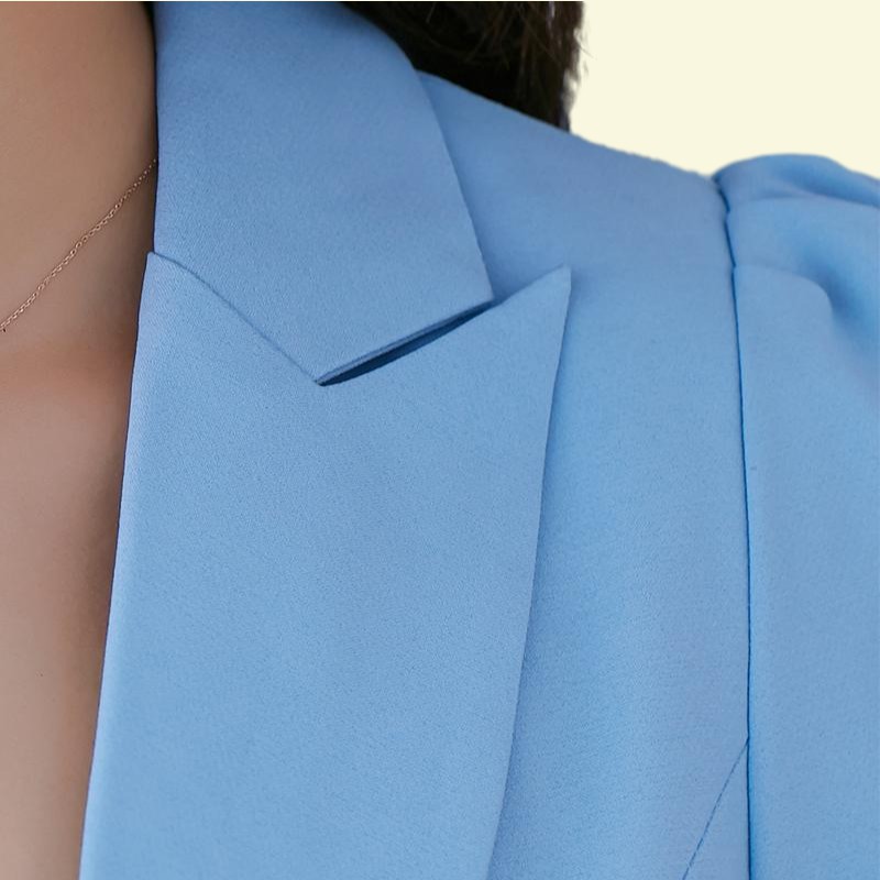 Women's Suits & Blazers Autumn Blazer Ruffle Small Suit Short Jacket Slim Temperament Female Ps Size Long-Sleeve Office Lady Tide Tops MZ22511759