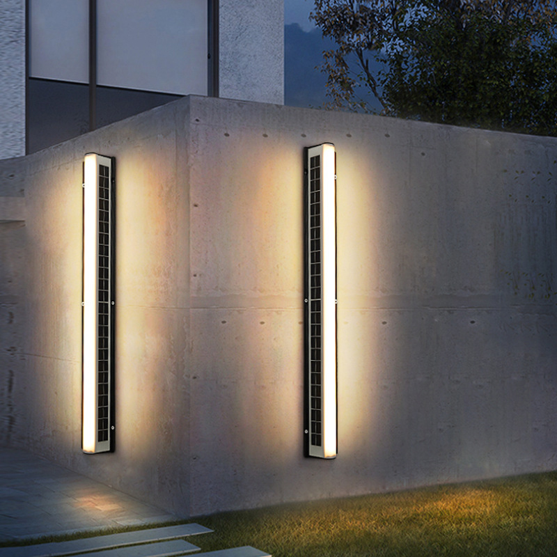 Solar Outdoor Long Wall Lamps 20cm 60cm 80cm 100cm IP65 Garden Porch Light Remote control - view 6