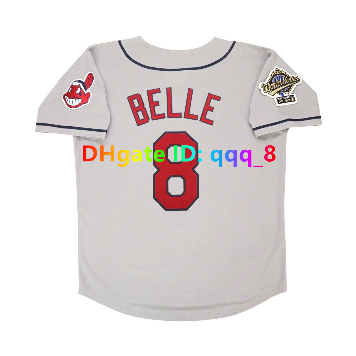 Manny Jim Thome Indians Ricky Vaughn Throwback Baseball Jersey 1995 World Series Jose Ramirez Kenny Lofton Albert Belle Frank Robinson Vizquel Size S-