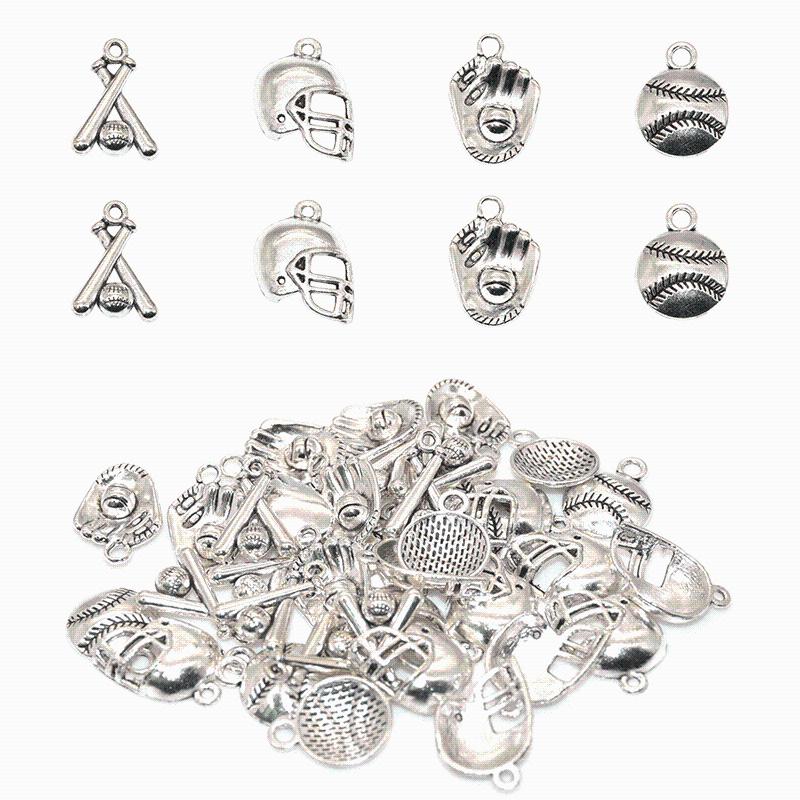 Charms 16pcs Antique Silver Baseball Collection Softball Sports Alloy Pendants For DIY Necklace Bracelet Jewelry Making SuppliesCharms
Charms 16pcs Antique Silver Baseball Collection Softball Sports Alloy Pendants For DIY Necklace Bracelet Jewelry Making SuppliesCharms