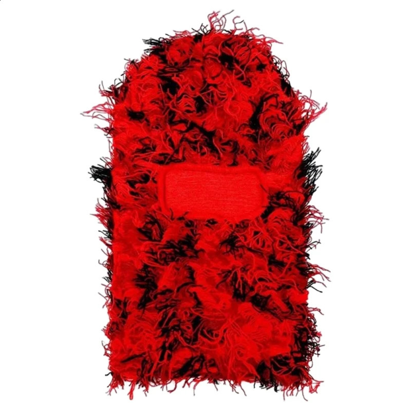 Beanie/Skull Caps Knit Distressed Balaclava Distressed Knitted Full Face Ski Mask Ski Balaclava Fuzzy Balaclava Camouflage Balaclava 231109