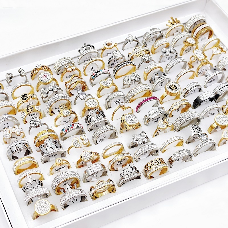 Band Rings 10Pcs Lot Trendy Luxury Stainless Steel Zircon Crystal for Men Women Mix Designs Butterfly Heart Geometric Hollow Jewelry 230410
Band Rings 10Pcs Lot Trendy Luxury Stainless Steel Zircon Crystal for Men Women Mix Designs Butterfly Heart Geometric Hollow Jewelry 230410