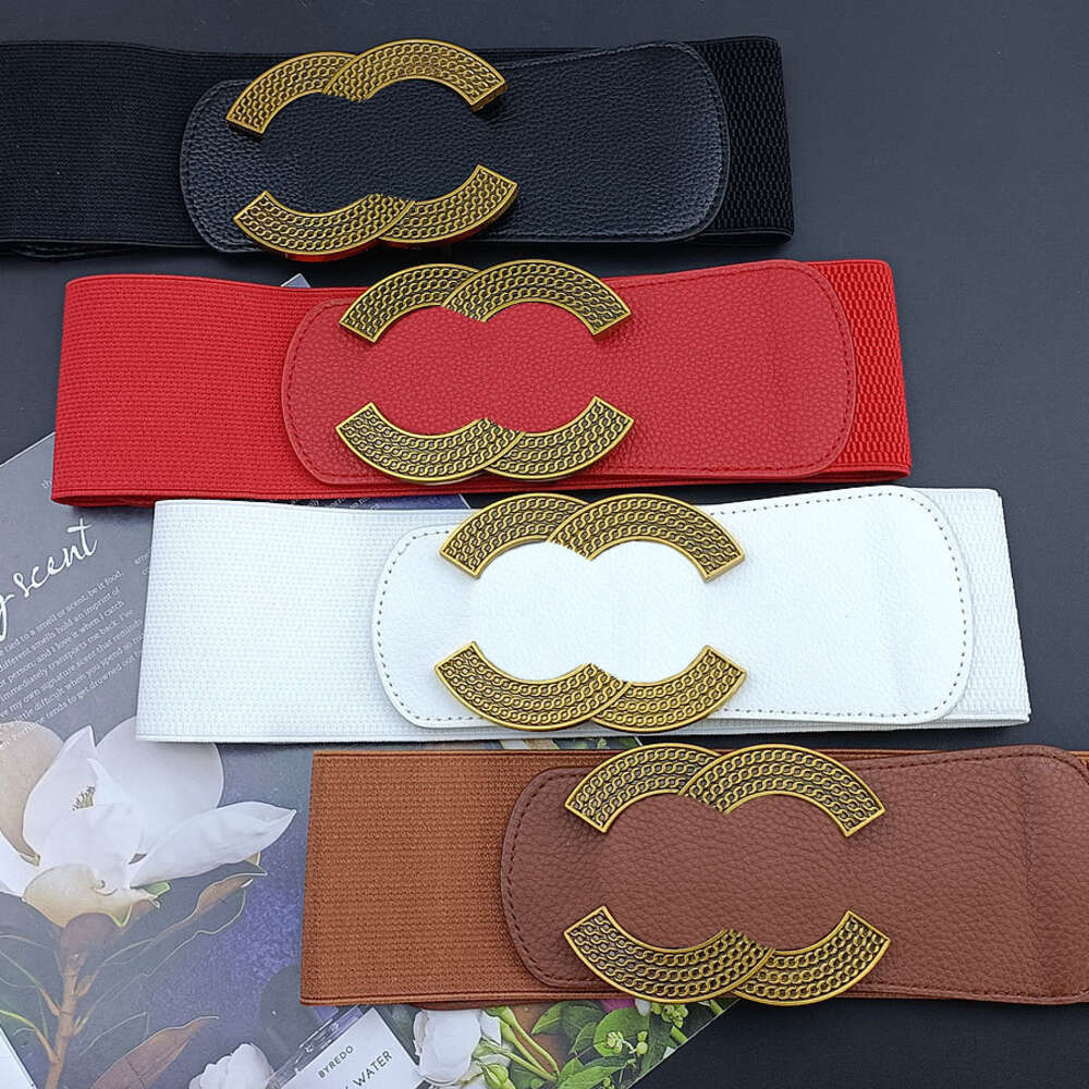 Fashion Belts For Women Designer Brand Elastic Belt Lady Luxury Letter Buckle Waist Chain Dress Accessories Lady Waistband Girdle Width 7Cm High quality
