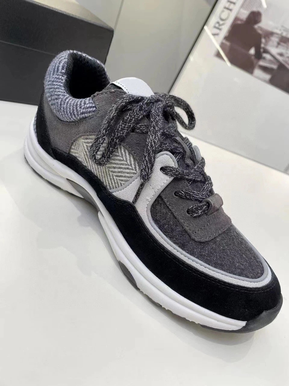 2023 Fashion New Women's Casual Shoes Color blocking Lace up Shoes Comfortable Sneakers, Black
2023 Fashion New Women's Casual Shoes Color blocking Lace up Shoes Comfortable Sneakers, Black