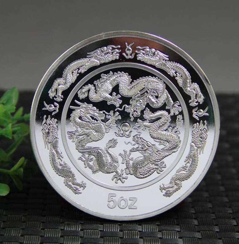 Arts and Crafts Chinese Shanghai Mint 5 oz Ag 999 1988 year zodiac dragon silver Coin
Arts and Crafts Chinese Shanghai Mint 5 oz Ag 999 1988 year zodiac dragon silver Coin