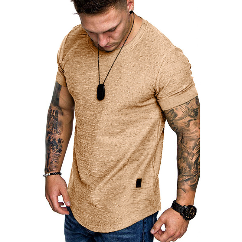 Men's T-Shirts Men's Ultra Thin T-shirt O-Neck Short Sleeve Muscle Fitness Casual Hip Hop Cotton Summer Fashion Basic T-shirt Large 230410