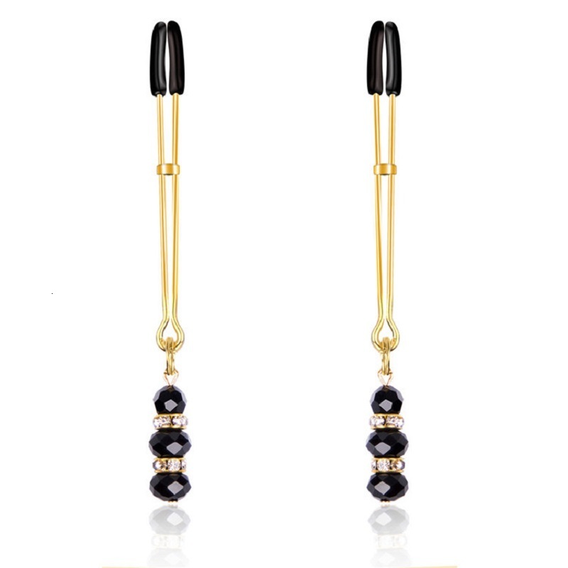 Adult Toys 1 Pair Metal Bondage Nipple Clamps Chain Clips Labia Slave BDSM Women Sex Games Breast Clover 230411