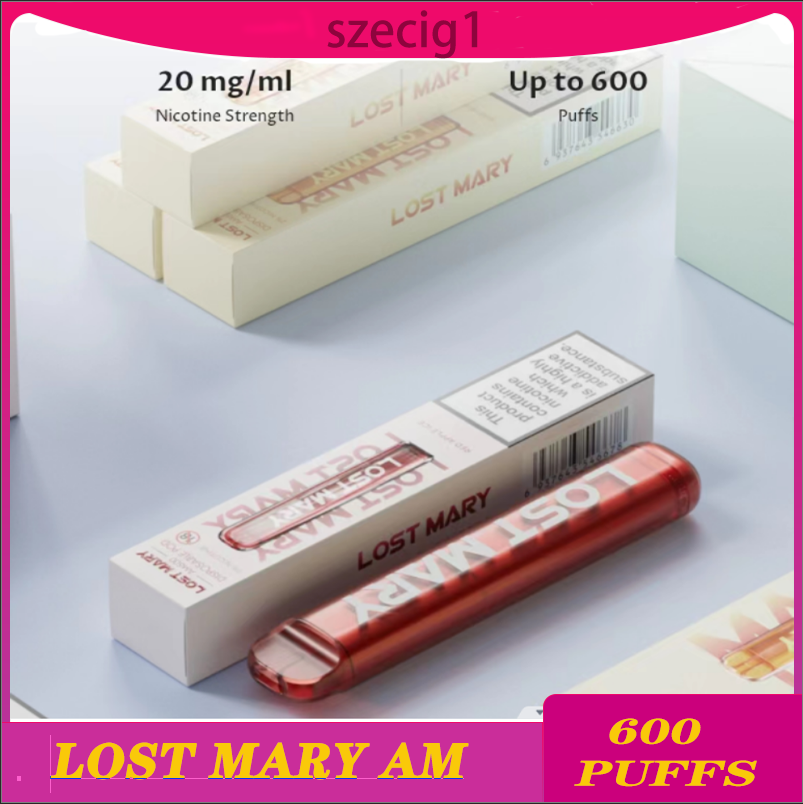 Original LOST MARY AM600 puff Disposable E Cigarettes 450mAh Battery Capacity 2ml With 600 Puffs Extra Vape Pen 100% Quality Vapors Wholesale kit 22 Flavors
Original LOST MARY AM600 puff Disposable E Cigarettes 450mAh Battery Capacity 2ml With 600 Puffs Extra Vape Pen 100% Quality Vapors Wholesale kit 22 Flavors