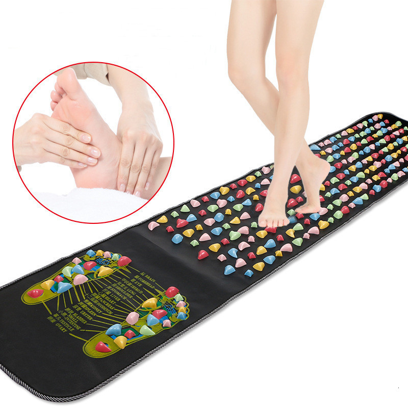 Back Massager Cushion Simulation Cobblestone Foot Mat Home Comfortable Pain Relieve Pad Care Health 230411