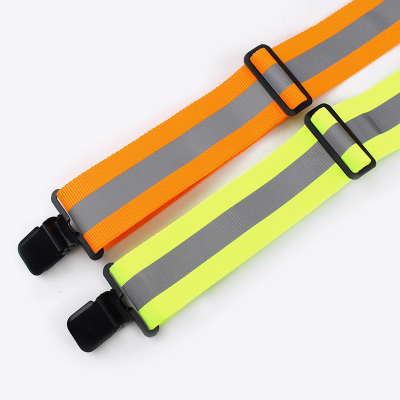 Suspenders Deepeel 1Pc 5*120cm Men's Suspenders Work Suspender Elastic Wide Adjustable X Type Strap Fluorescent Orange Tool Sling Brace 230411