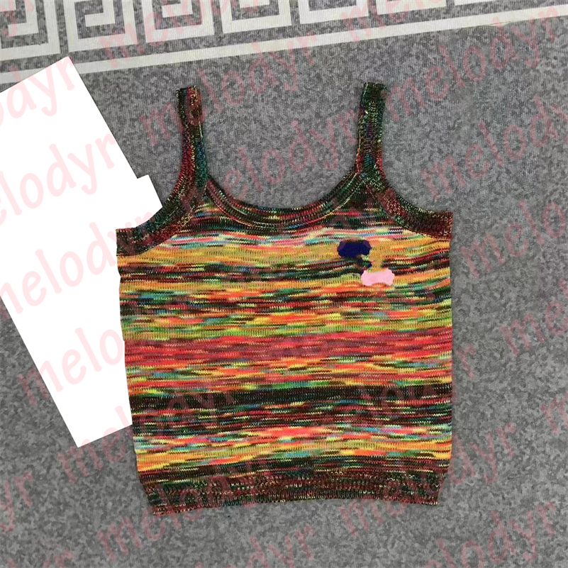Fashion Color Vest Summer Sling T Shirts Womens Designer Knitted Tank Tees Sexy Crop Tops
Fashion Color Vest Summer Sling T Shirts Womens Designer Knitted Tank Tees Sexy Crop Tops