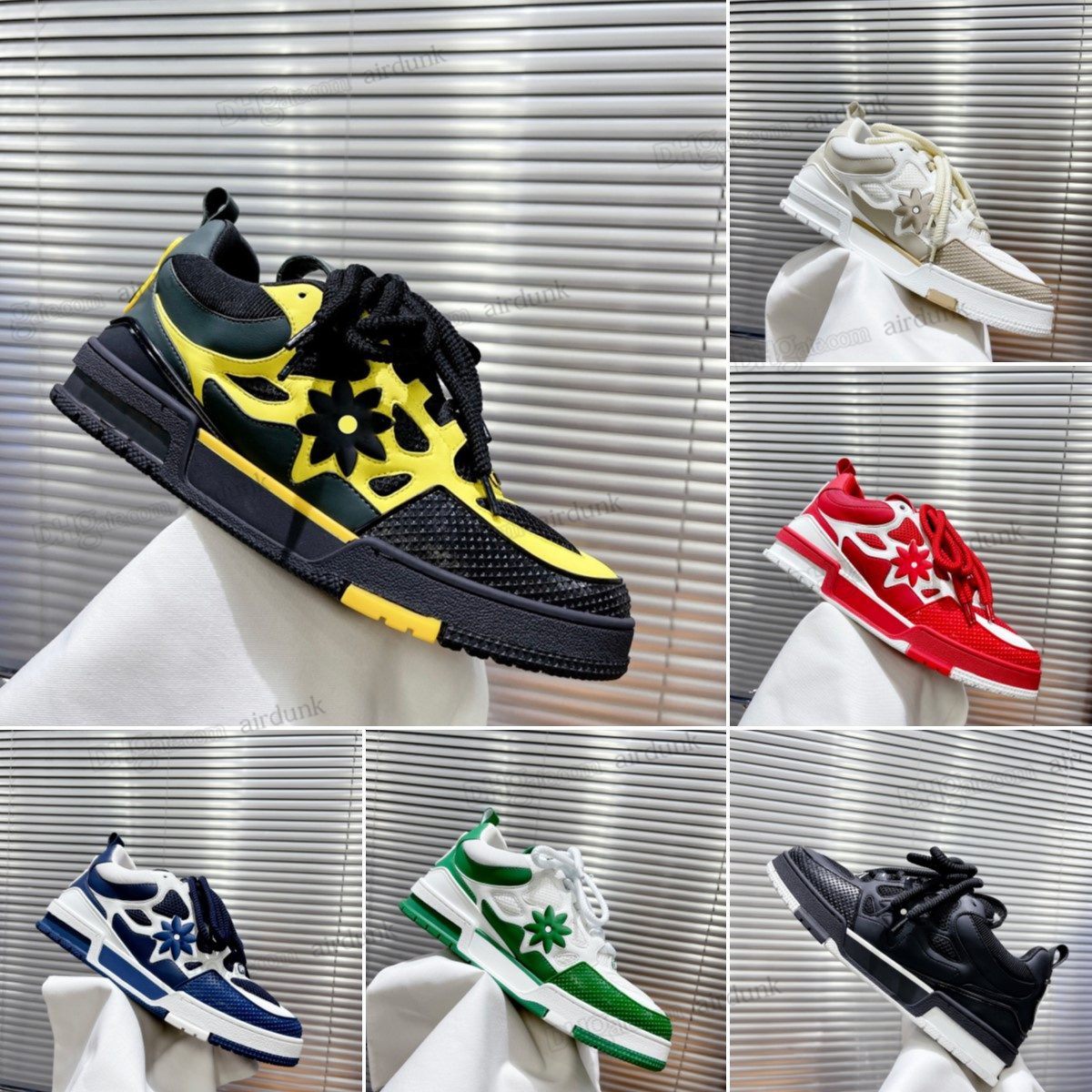 Designer Skate Sneakers for men Casual Shoes Rubber Platform Trainers Genuine Leather Sneaker Multicolor Lace-up mens Skates Shoe Fashion man Running Shoe Size 38-44
Designer Skate Sneakers for men Casual Shoes Rubber Platform Trainers Genuine Leather Sneaker Multicolor Lace-up mens Skates Shoe Fashion man Running Shoe Size 38-44