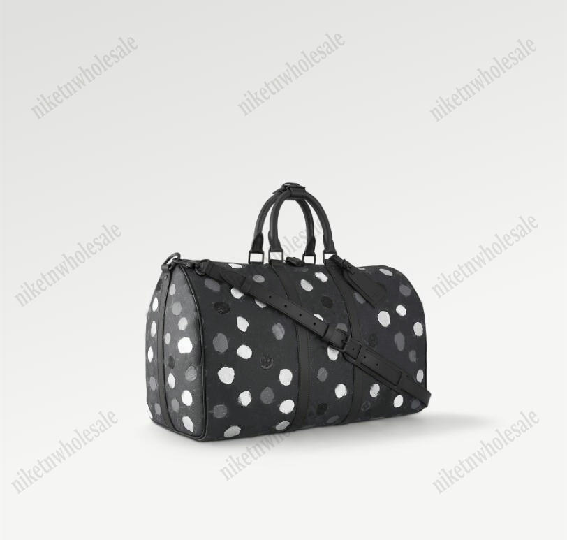 M46400 Men's Designer Dots Duffel Bags x YK YK Bandouliere Keepall 45 Handbag Yayoi Kusama 3D Printed Dots Designer Weekend Travel Bag Large capacity, Color-01
M46400 Men's Designer Dots Duffel Bags x YK YK Bandouliere Keepall 45 Handbag Yayoi Kusama 3D Printed Dots Designer Weekend Travel Bag Large capacity, Color-01