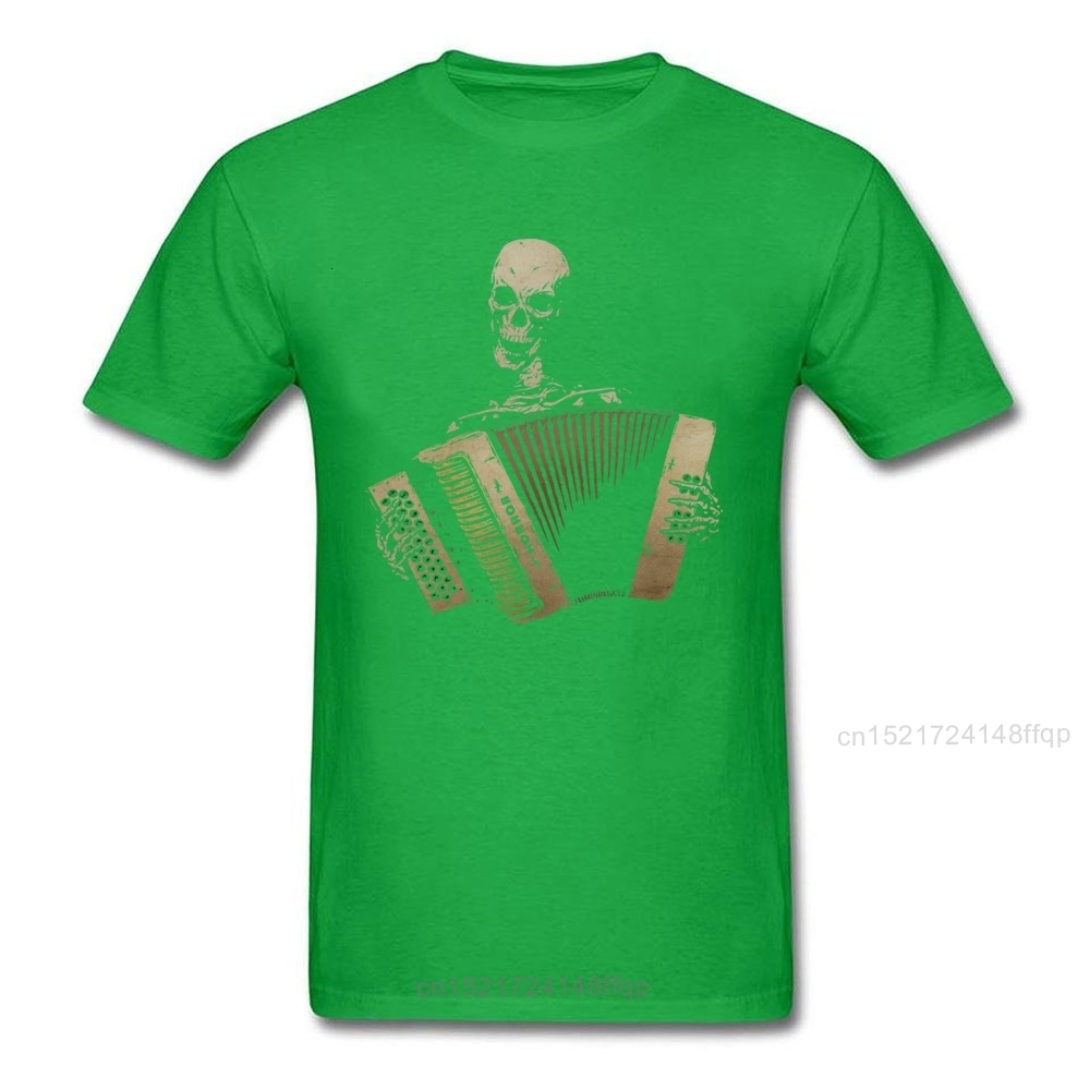 Men s T Shirts Custom T Shirts Skull Piano Accordion Tshirt Men Blues Lover T shirt Vintage Black 100 Cotton Mens Tops Tees Slim Fit Clothes 230411