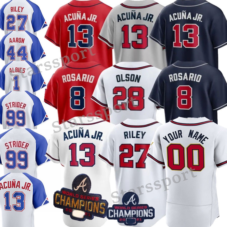 Spencer Strider 2023 City Connect Baseball Jerseys 13 Ronald Acuna Jr 28 Matt Olson 27 Austin Riley Ozzie Albies Eddie Rosario Sean Murphy Max Fried Mens Women Youth, Colour 14
Spencer Strider 2023 City Connect Baseball Jerseys 13 Ronald Acuna Jr 28 Matt Olson 27 Austin Riley Ozzie Albies Eddie Rosario Sean Murphy Max Fried Mens Women Youth, Colour 14